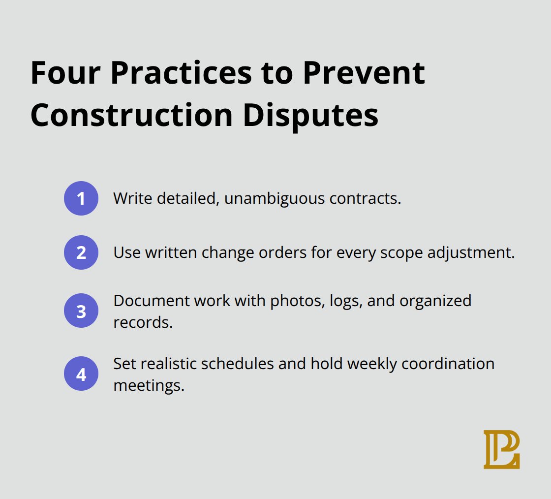 Actionable steps to reduce construction conflict risk