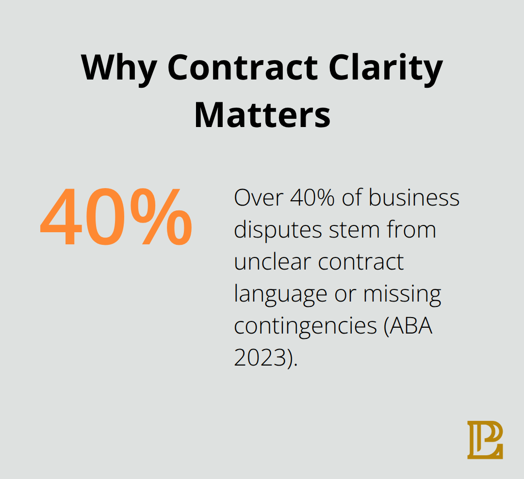 ABA 2023 finding on unclear contracts and missing contingencies driving business disputes