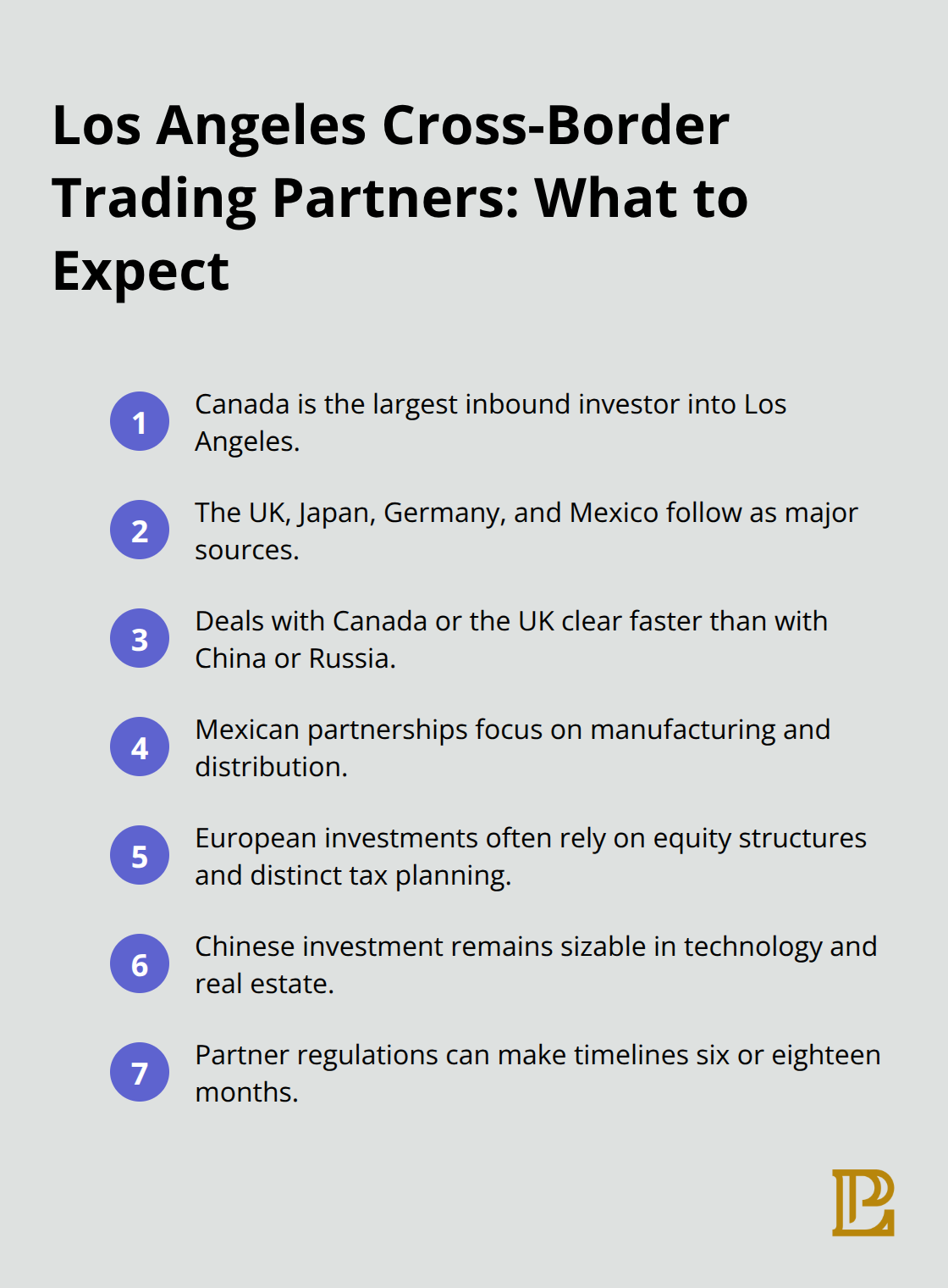 Key LA cross-border M&A partner patterns and deal dynamics - Los Angeles cross border deals
