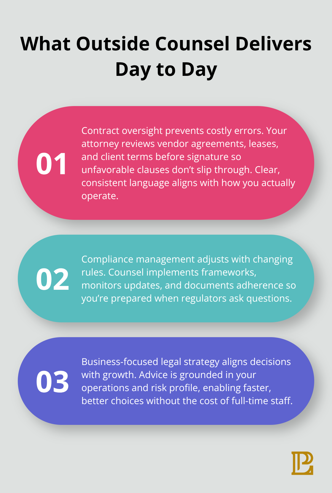 Three core ways outside general counsel supports LA businesses daily